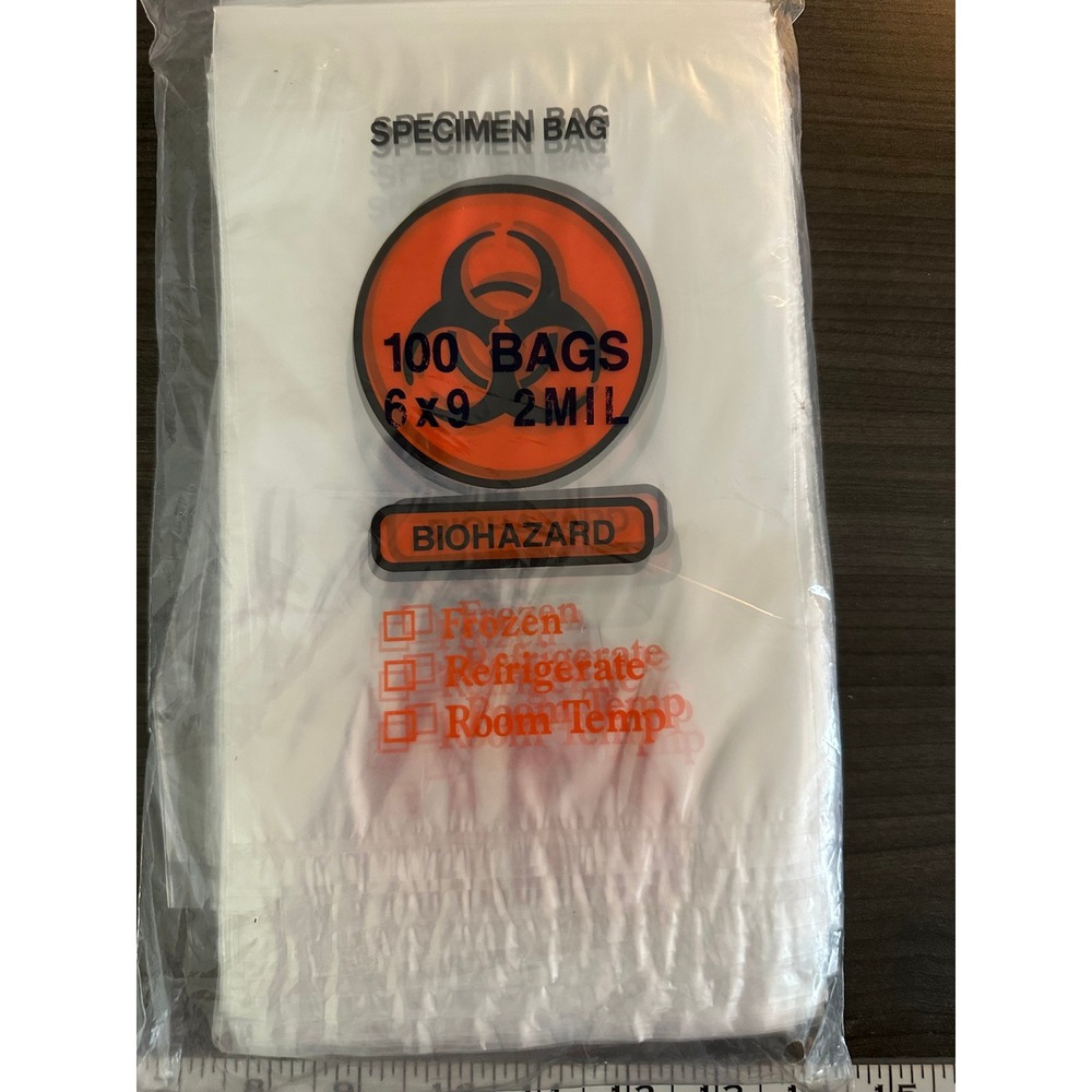 100 Specimen Bags 6x9 Halloween Treat Bags Mad Scientist Spooky Party Favors